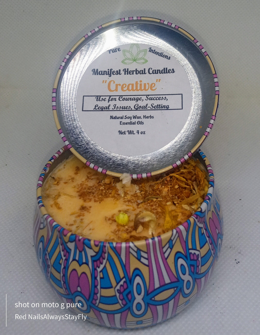 Manifest Candle - Creative -Orange