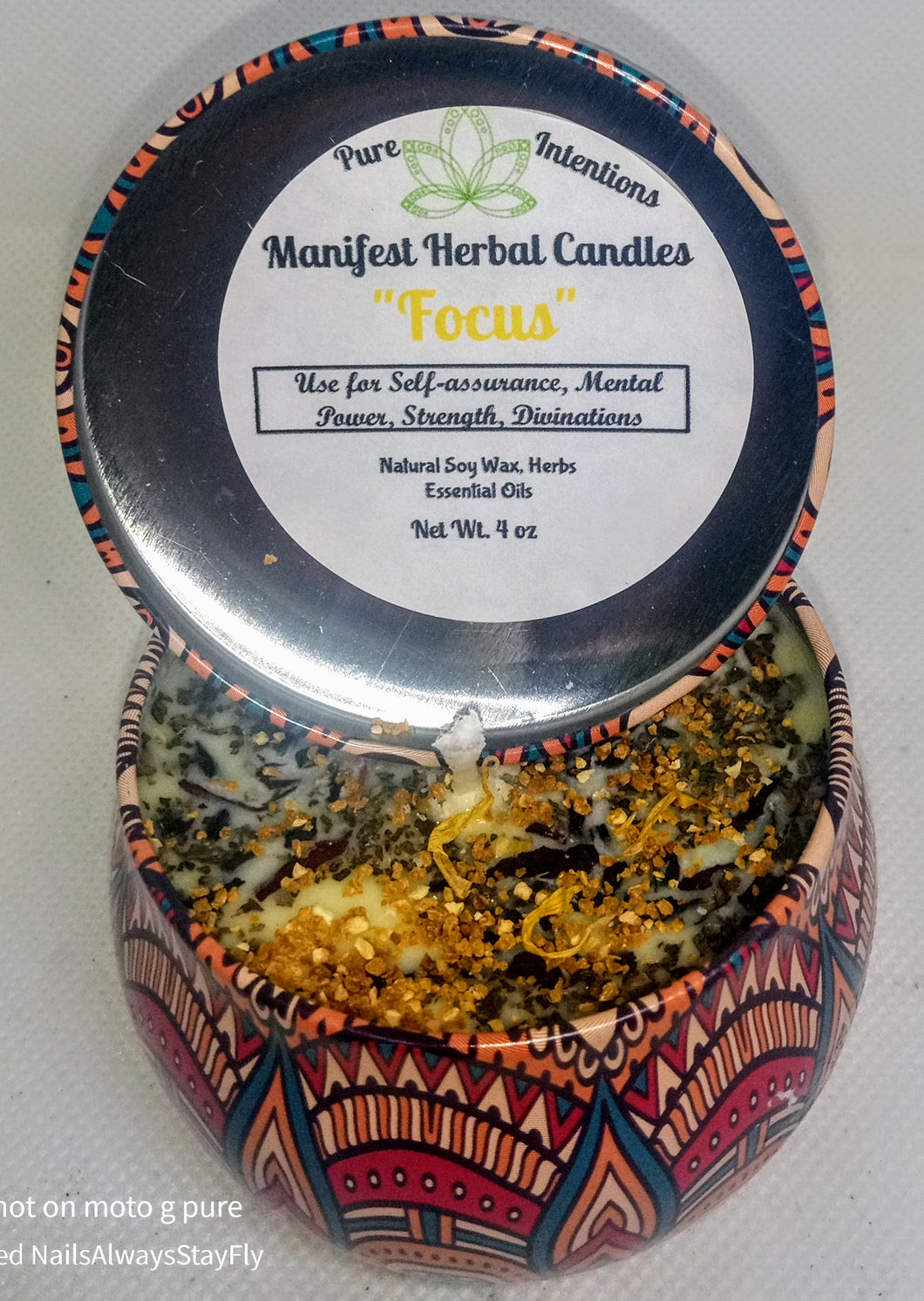 Manifest Candle- Focus- Yellow